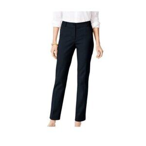 Talbots Navy Blue Cotton Blend Slant Pocket Chinos Size 6P